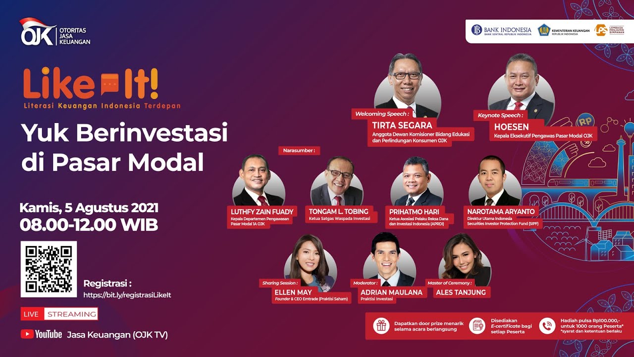 [LIVE] Literasi Keuangan Indonesia Terdepan (LIKE IT#2) "Yuk Berinvestasi di Pasar Modal"