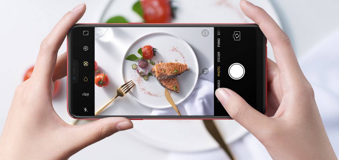 OPPO ai scene recognition food