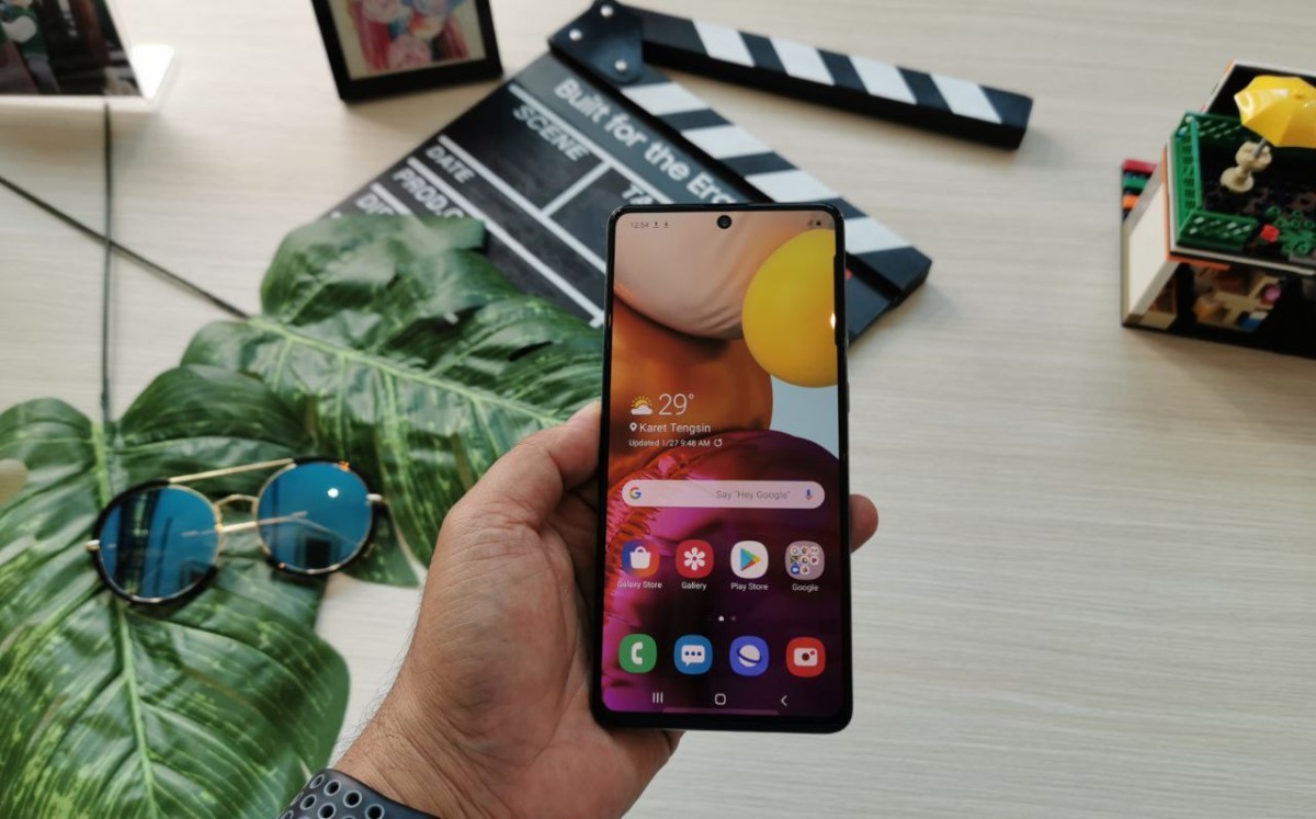 Layar Samsung Galaxy A71