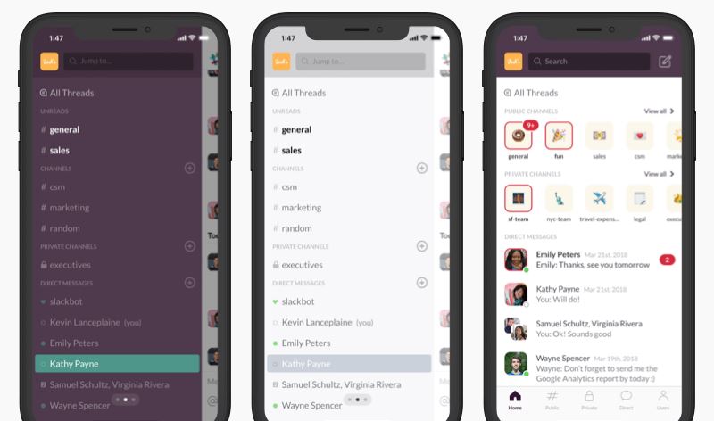 aplikasi bisnis ios Slack