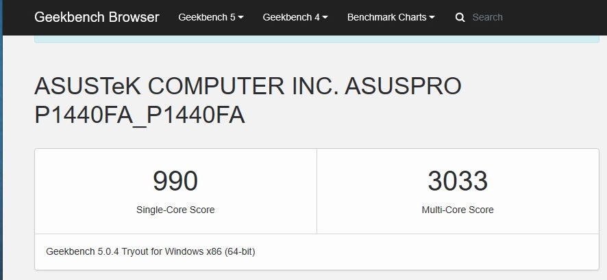 geekbench asus