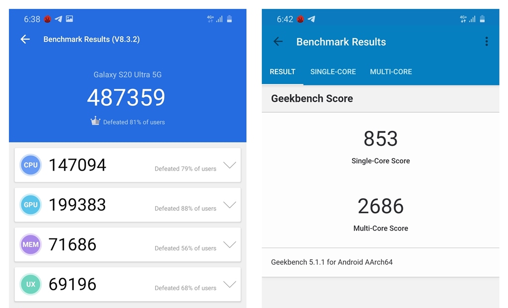 benchmark galaxy s20 ultra