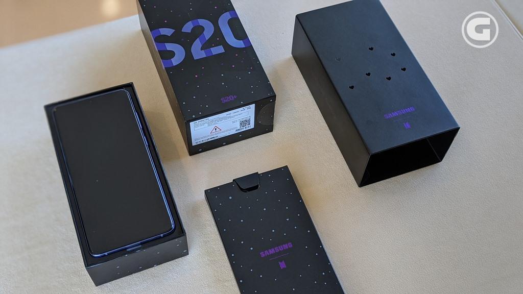 Hands-on: Melihat Isi Kotak Samsung Galaxy S20 Plus Edisi BTS 54 Boks Galaxy S20 Plus BTS Edition