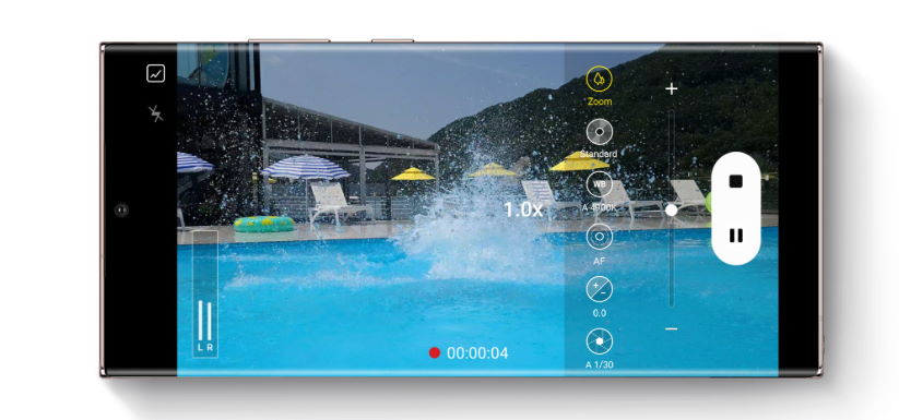 UI kamera Galaxy Note20