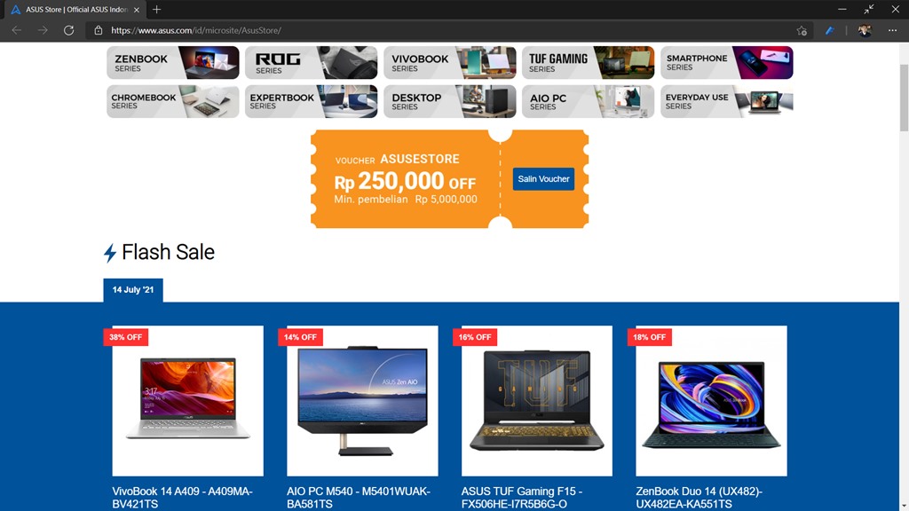 ASUS Online Store Diluncurkan, Bawa Promo Potongan Harga Sampai Rp4 Juta 52 ASUS Online Store