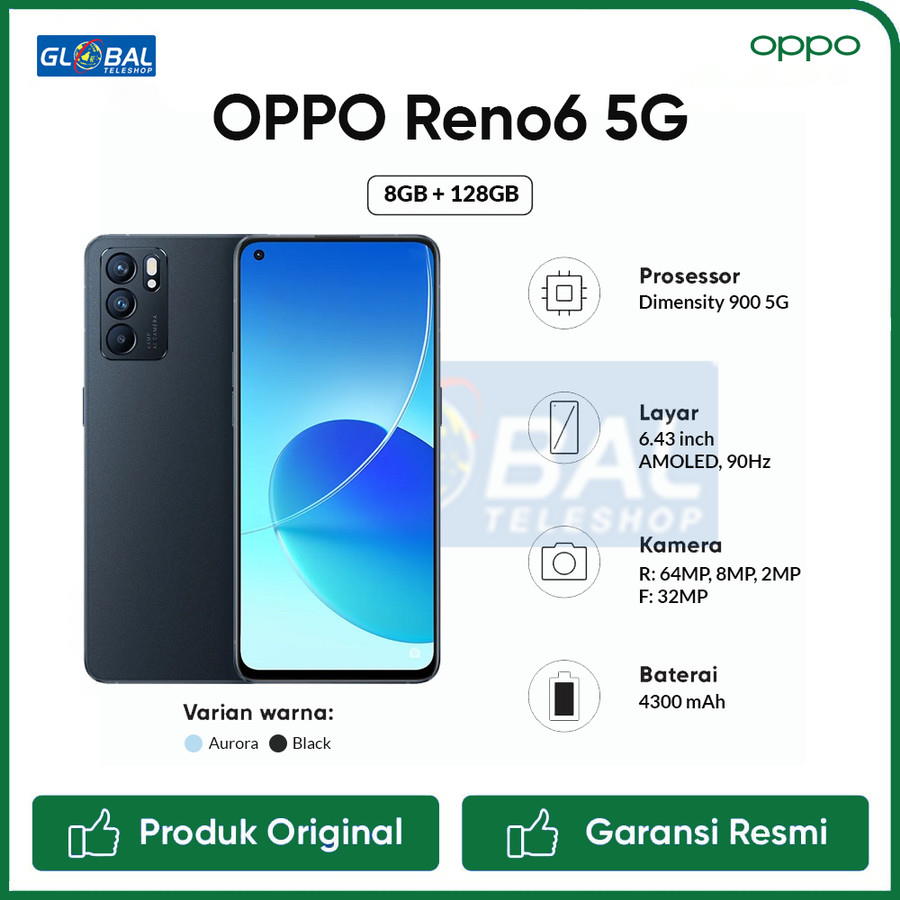 Belum Diluncurkan di Indonesia, Harga OPPO Reno6 5G & Reno6 Pro 5G Bocor! 57 Spesifikasi OPPO Reno6 5G