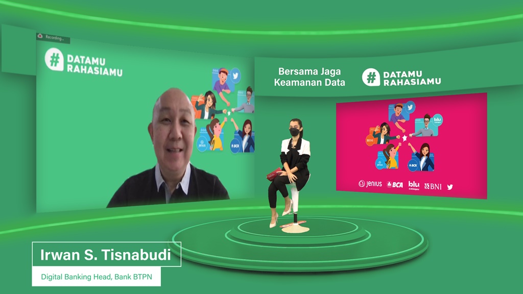 Jenius & Bank Lainnya Berkolaborasi Edukasi Keamanan Konsumen 52 Irwan S. Tisnabudi, Digital Banking Head Bank BTPN dalam acara peluncuran kolaborasi kampanye edukasi #DatamuRahasiamu