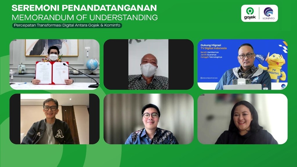 Penandatanganan MoU Gojek dan Kominfo