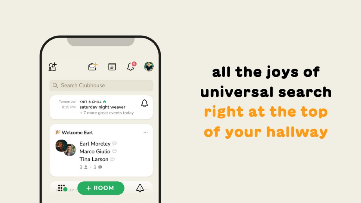 Clubhouse Search Bar
