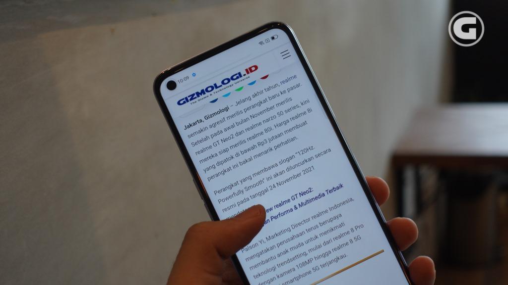 layar 120Hz realme 8i