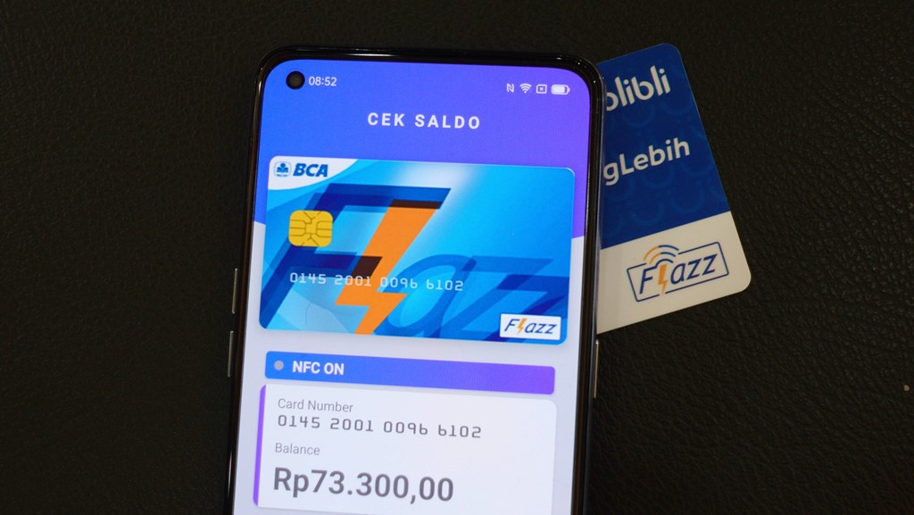 topup kartu e-money Tokopedia smartphone NFC OPPO