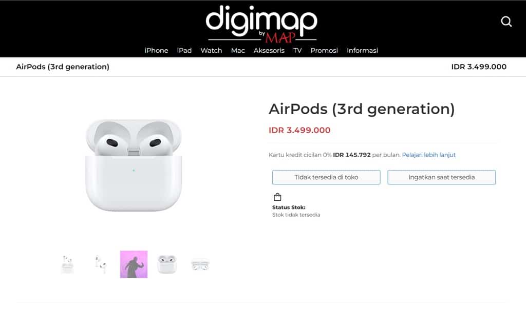 Harga AirPods 3