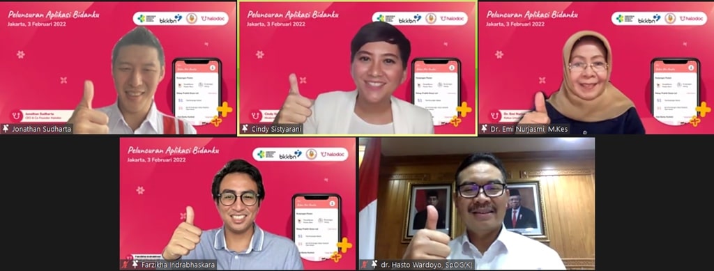 Peluncuran Aplikasi Bidanku dari Halodoc