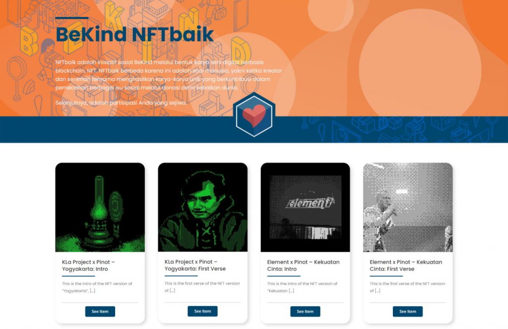 Galeri BeKind NFT Baik
