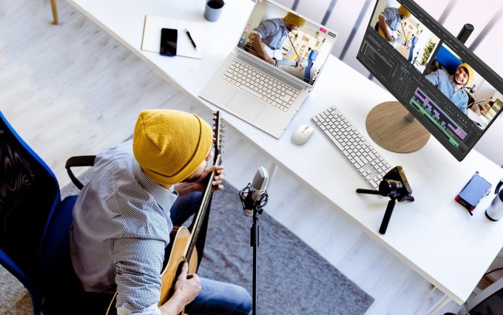 ilustrasi kreator Acer ConceptD 3 Ezel Pro Lifestyle