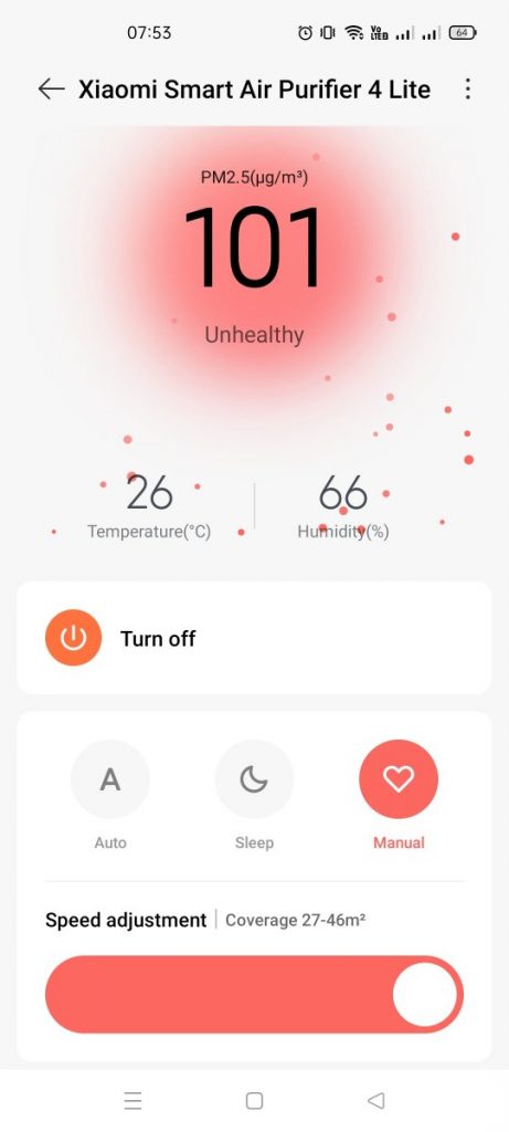 xiaomi smart air purifier 4 lite