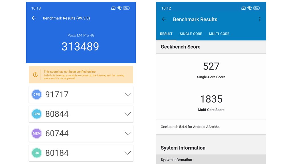 POCO M4 Pro - Benchmarks