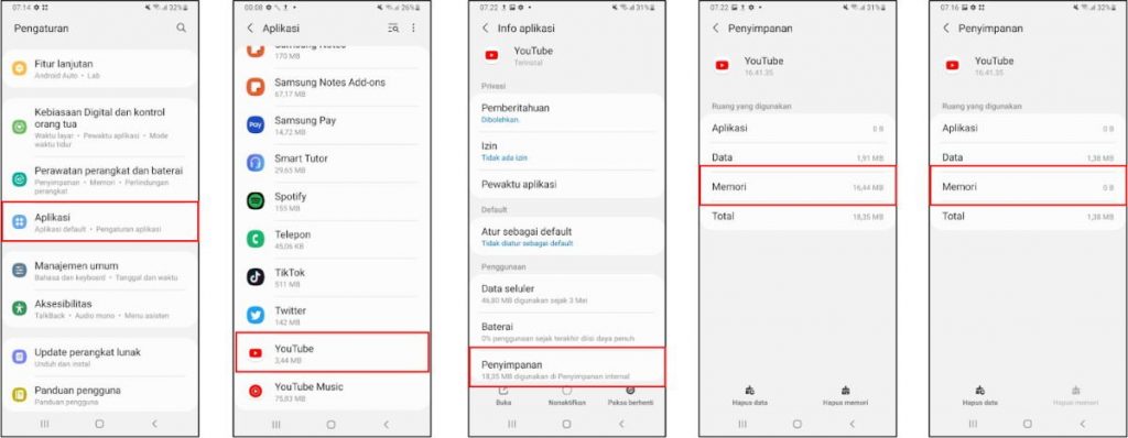 cara mengatasi hp lemot bersihkan cache