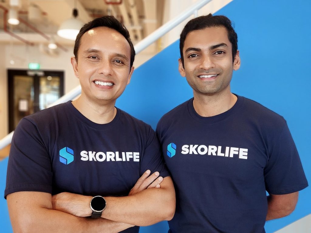 (Kiri ke Kanan) Pendiri dan CEO SkorLife Ongki Kurniawan, Pendiri dan COO SkorLife Karan Khetan