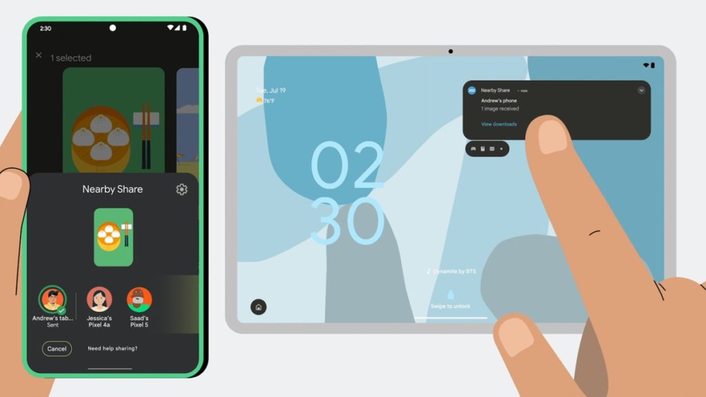 Nearby Share Self Share