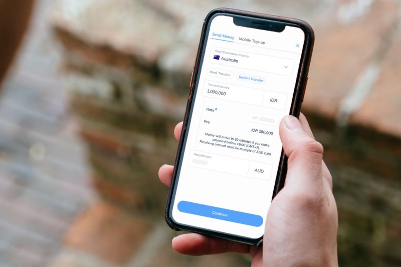 Transfer duit via Topremit
