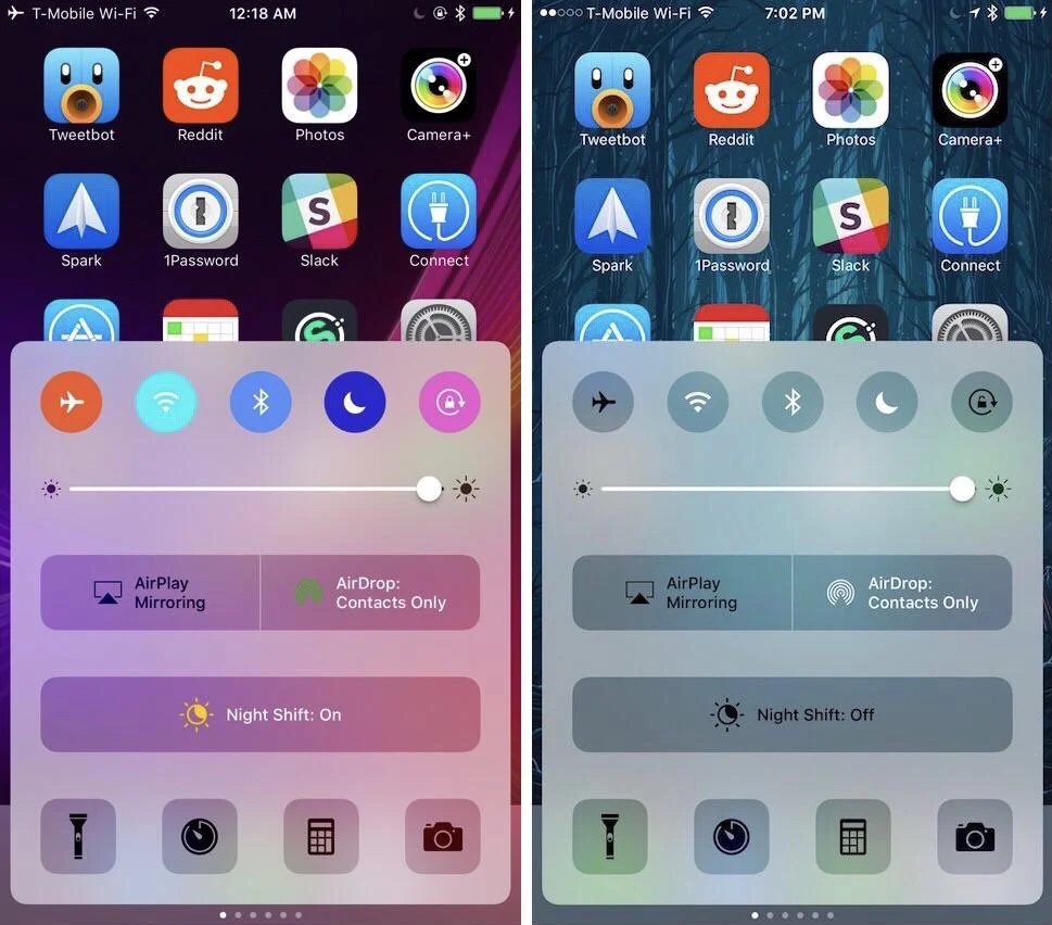 control center iOS 7