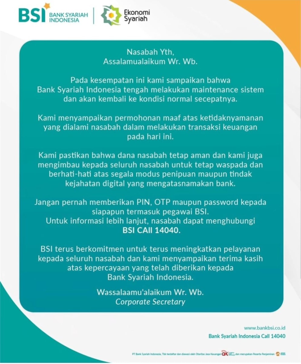 Aplikasi BSI Mobile Error, Netizen Keluhkan Gak Bisa Lakukan Transaksi 52 Aplikasi BSI Mobile Error