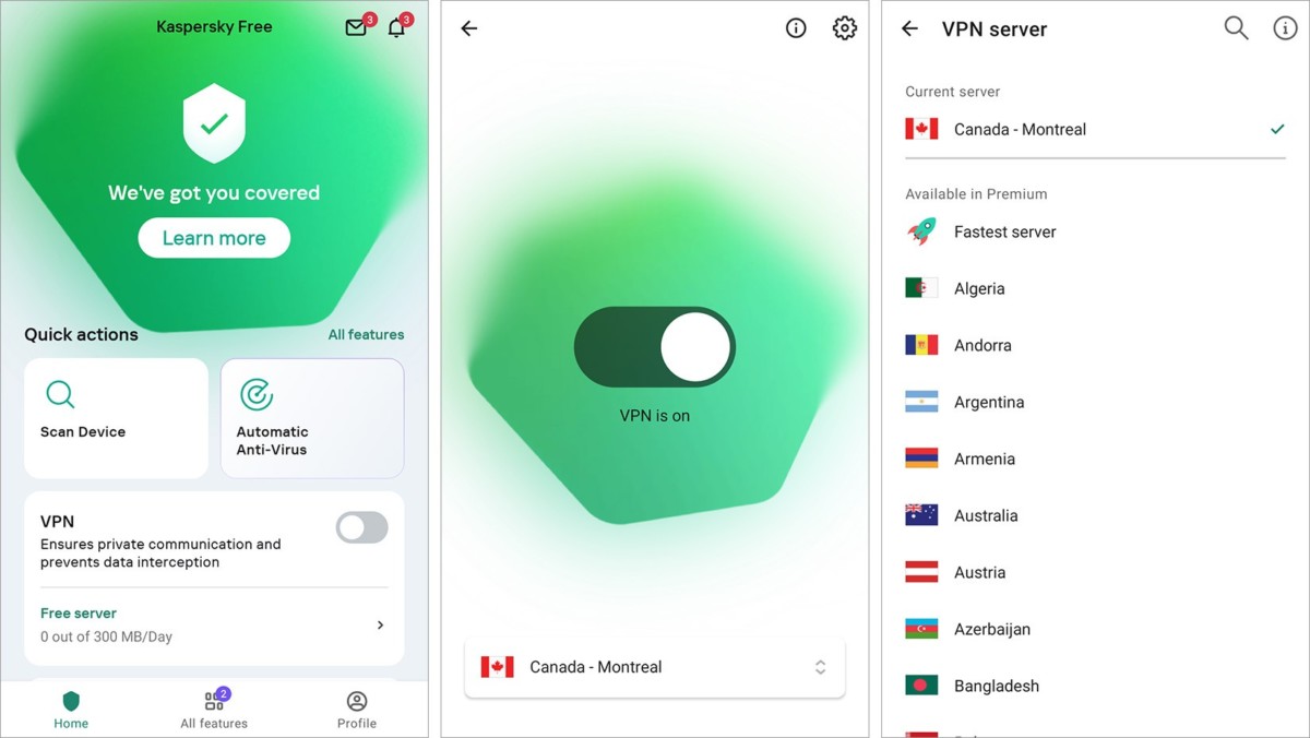 Antivirus Kaspersky Mobile
