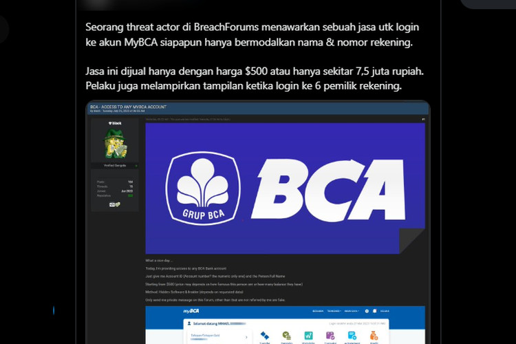 BCA Jawab Kekhawatiran Warganet Soal Jasa Login Akun MyBCA 53 Login MyBCA