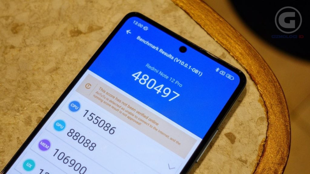 Skor Antutu Xiaomi Redmi Note 12 Pro 5G