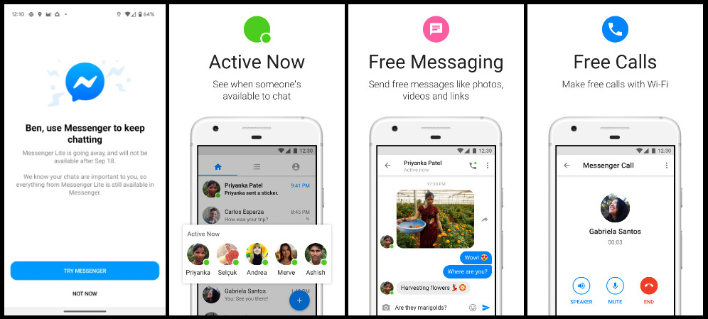 Aplikasi Messenger Lite