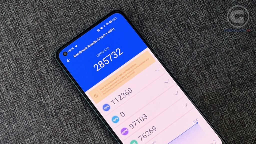 Skor Antutu OPPO A78 4G