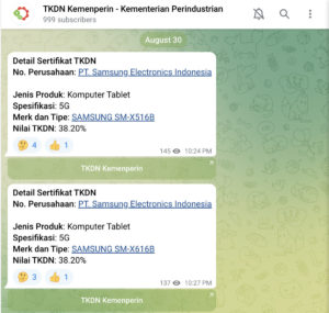 TKDN Galaxy Tab S9 FE