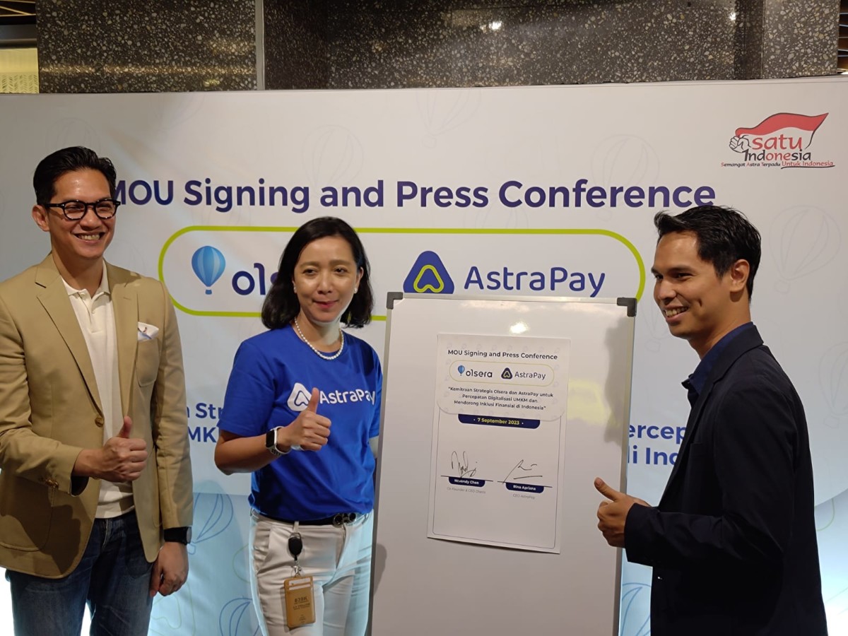 Penandatanganan MoU Olsera dengan AstraPay