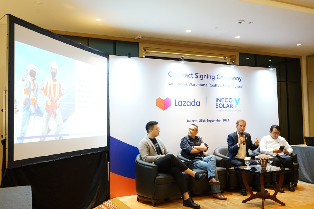 MoU Lazada Logistik gunakan Panel Surya dari Incosolar