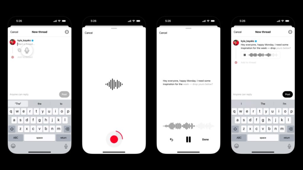 Instagram Threads Voice Post
