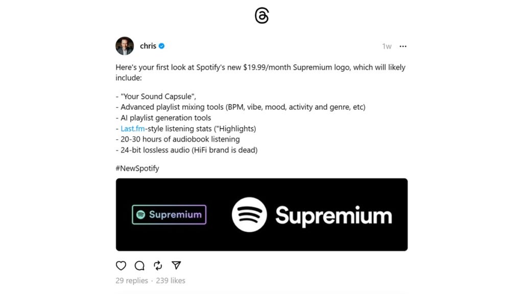 Spotify Superpremium
