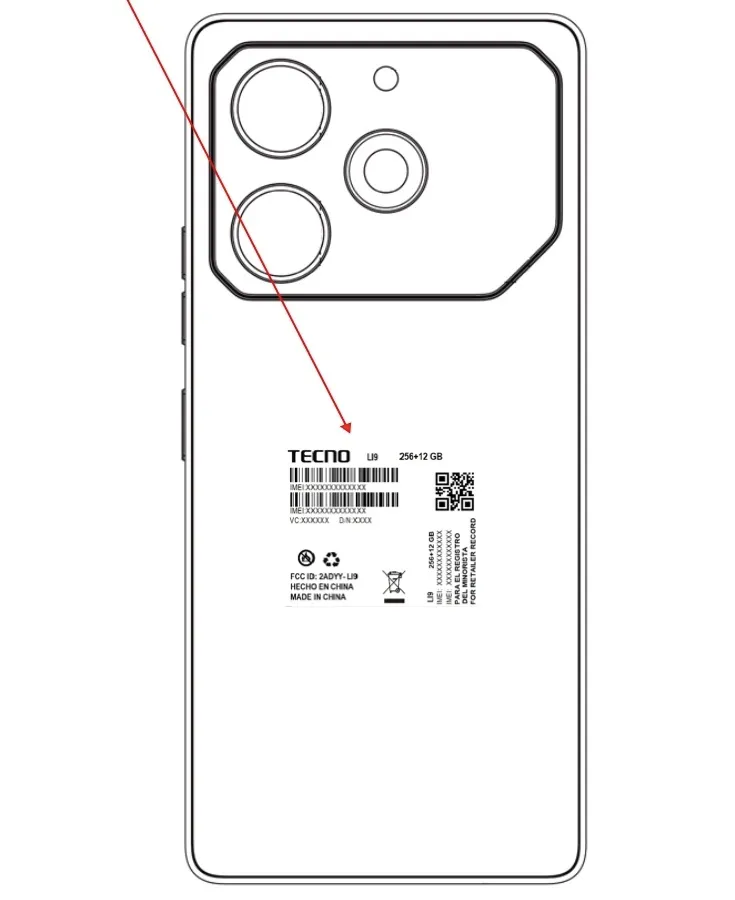 Desain Tecno POVA 6 Pro