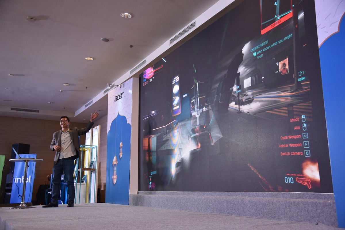 AI Gaming DLSS 3.5 Live Demo Cyberpunk 2077 - Andreas Lesmana, Gaming Product Manager Acer Indonesia