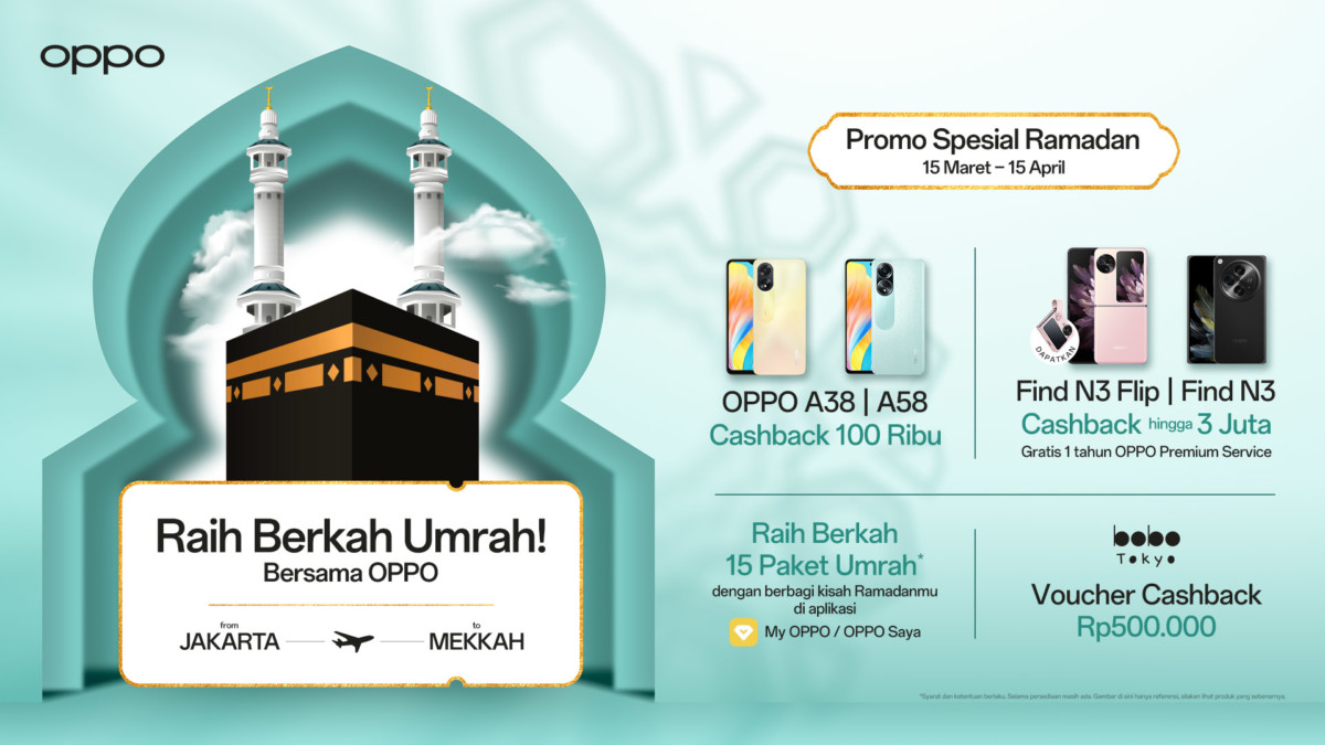 Harga OPPO Find N3 Series Promo Ramadan 2024 Umroh KV