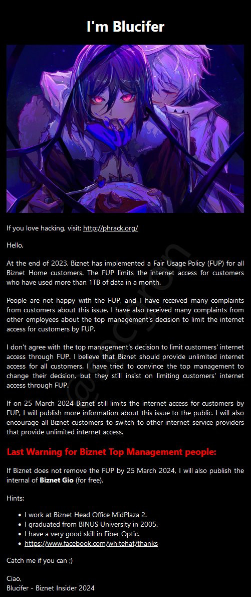 Kebocoran Data Biznet Sebanyak 380 Ribu Terungkap di Dark Web 55 Kebocoran Data Biznet