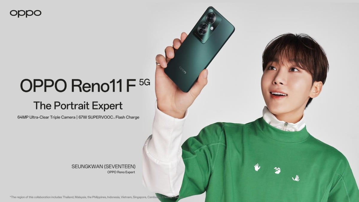 Seungkwan SEVENTEEN BSS dengan OPPO Reno 11 F 5G