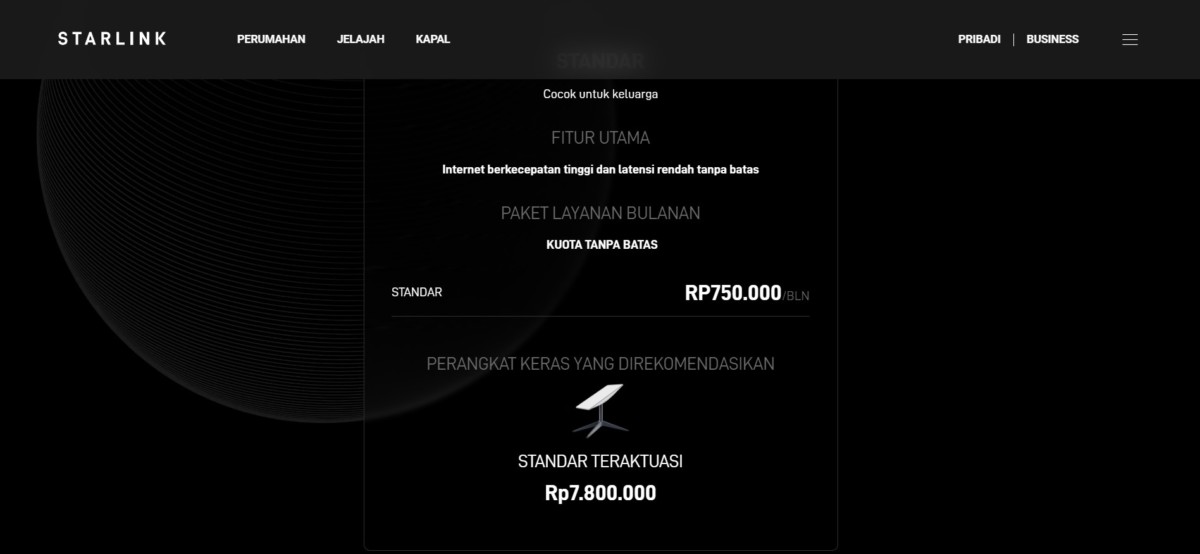 Kemenkominfo akan Uji Coba Starlink di IKN, sudah dapat Dua Izin 54 Harga ISP Starlink