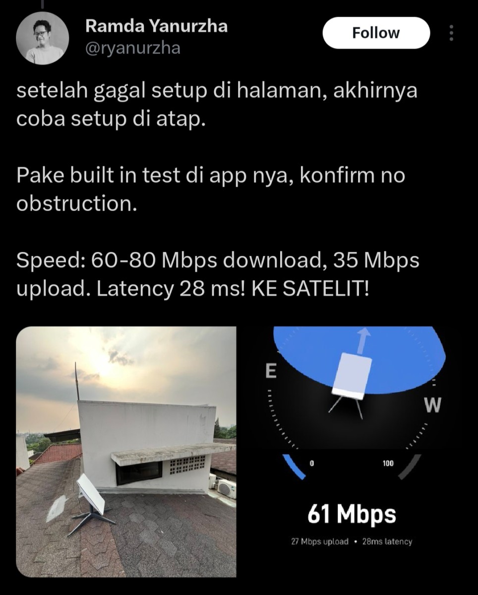 Penggunaan Starlink milik Elon Musk di Indonesia