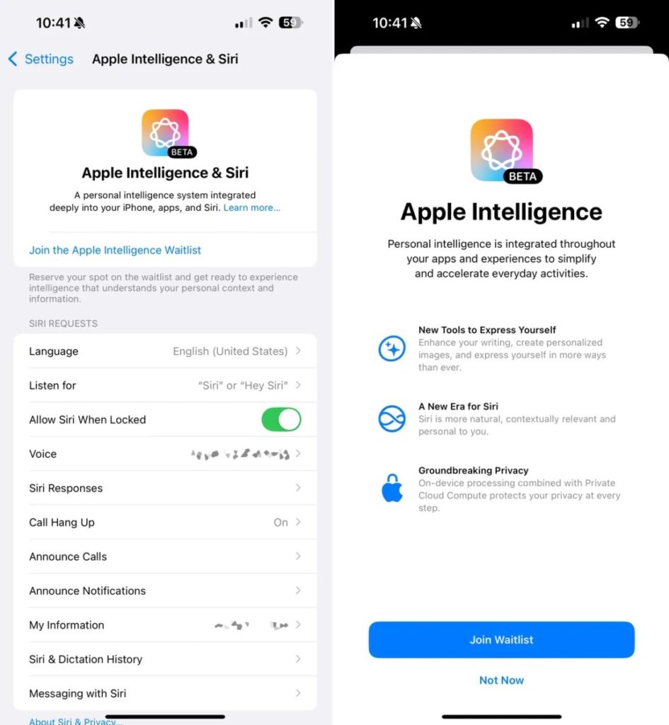 Apple Intelligence iOS 18.1 Developer Beta 101
