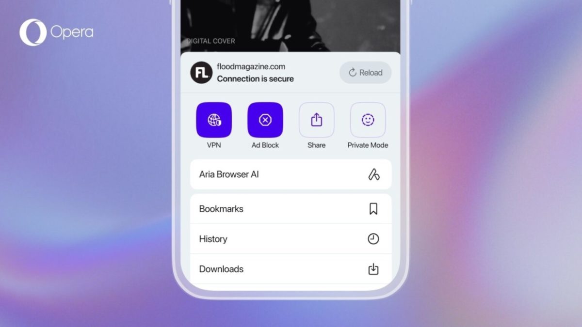 Browser Opera One terintegrasi Aria AI hadir di iOS