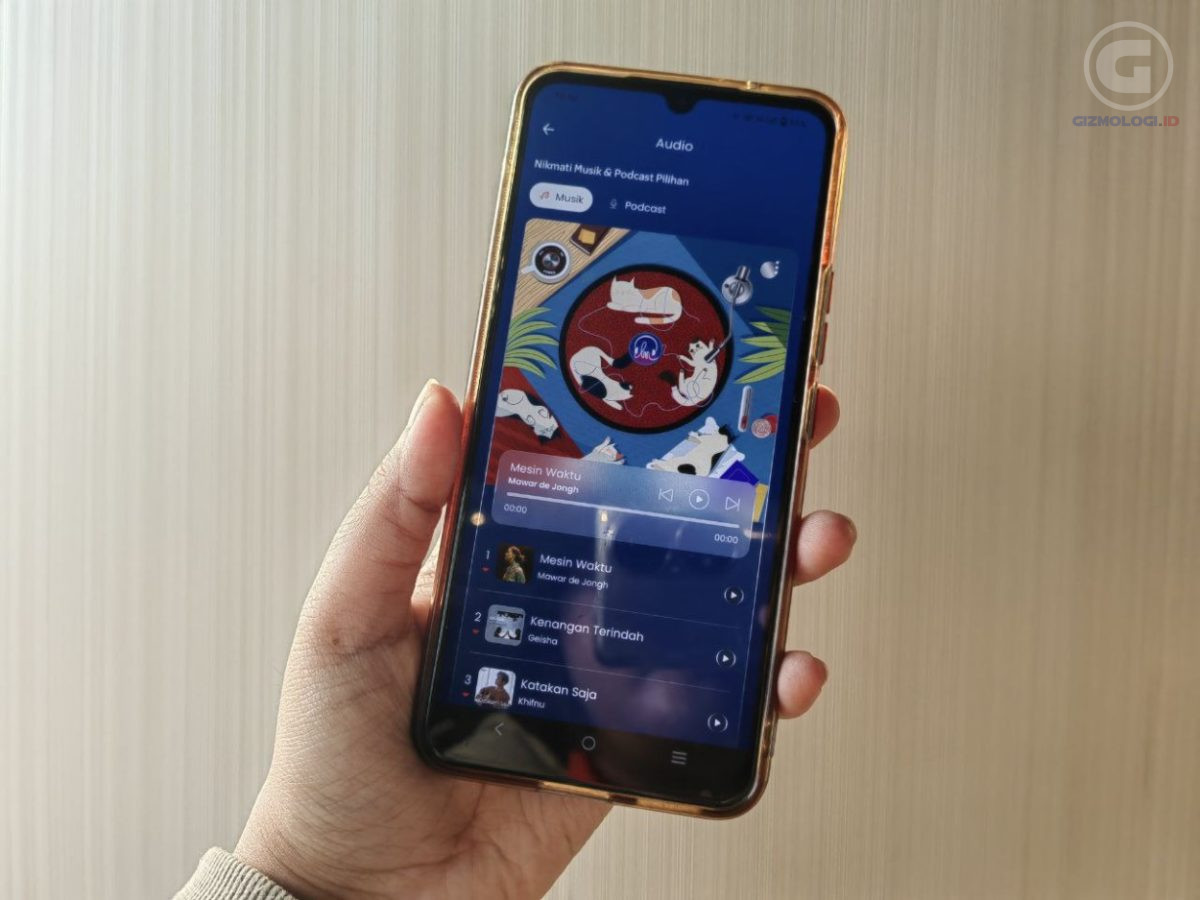 Fitur musik di MyTelkomsel Super App