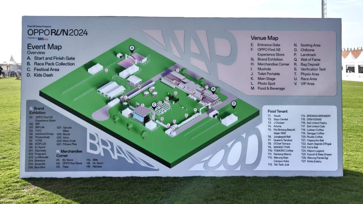 OPPO RUN 2024 Resmi Digelar di Bali, Acara Global dengan Peserta dari 23 Negara! 55 OPPO RUN 2024 Event Map Overview