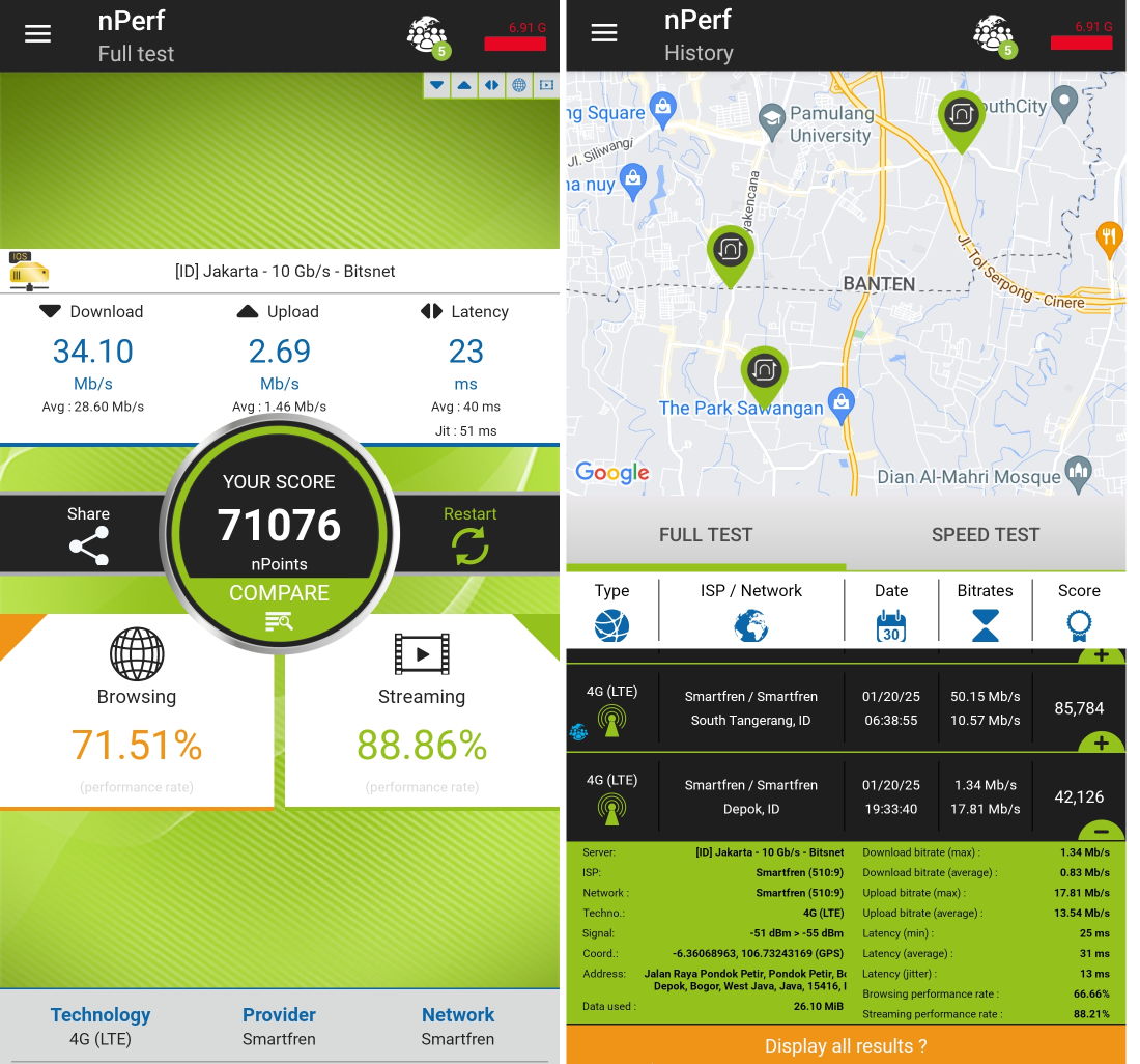 nperf smartfren unlimited