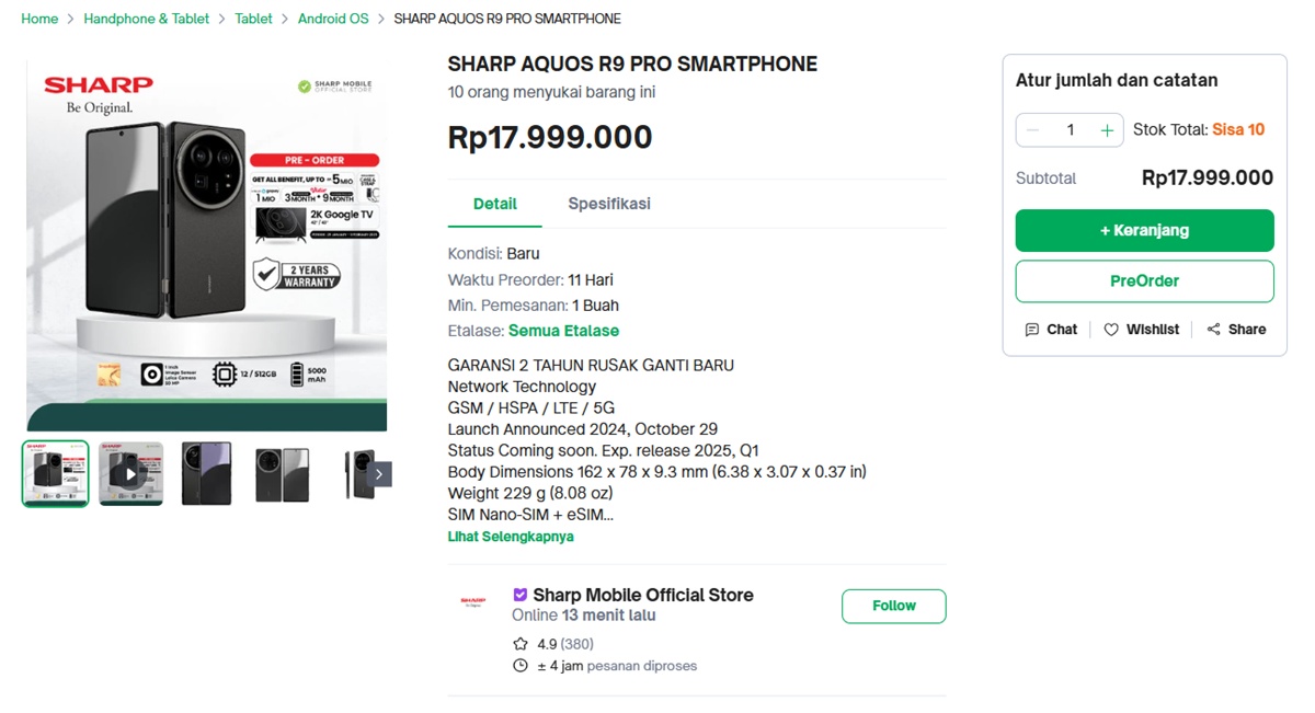 PO Sharp AQUOS R9 Pro 101